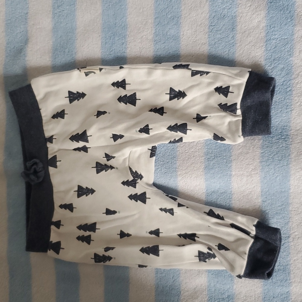 Rabbit and bear 100% organic cotton tree design pants